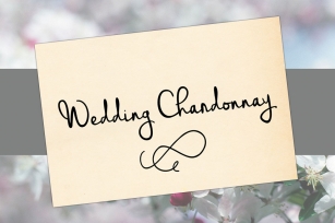 Wedding Chardonnay Font Download