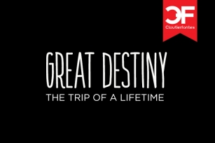 CF Great Destiny Font Download