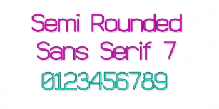 Semi Rounded Sans Serif 7 Font Download
