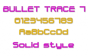 Bullet Trace 7 Font Download