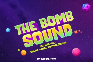 The Bomb Sound - Modern Block Gaming Font Font Download