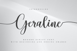 Geraline - Modern script Font Font Download