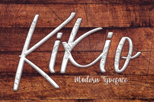 Kikio - A Modern Typeface Font Font Download