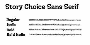 Story Choice Sans Serif Font Download