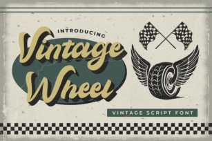 Vintage Wheel Font Download
