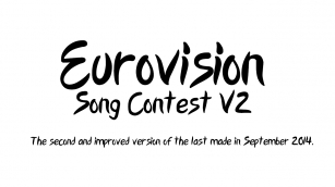 Eurovision Song Contest 2015 V2 Font Download
