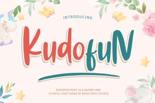 Kudofun - Stunning playful font Font Download