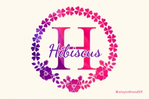 Hibiscus Monogram Font Download