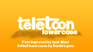 Teletoon Lowercase Font Download
