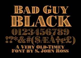 Bad Guy Black Font Download