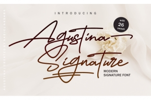 Agustina Signature Font Download