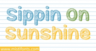 Mf Sippin On Sunshine Font Download