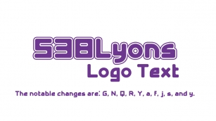 538Lyons Logo Tex Font Download