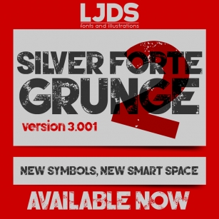 Silver Forte Grunge Font Download