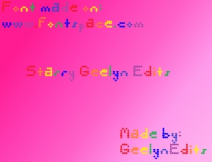 Starry Geelyn Edits Font Download