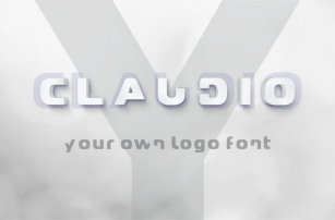 Claudio - Logo design multilingual typeface modern font. Font Download