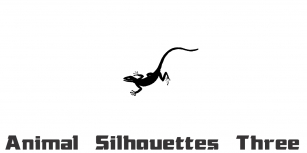 Animal Silhouettes Three Font Download