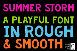 KG Summer Storm Rough Font Download