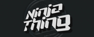 Ninja Thing Font Download