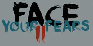 DK Face Your Fears II Font Download