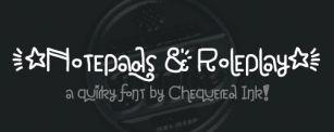 Notepads & Roleplay Font Download