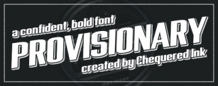 Provisionary Font Download