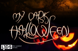 My dark hallowee Font Download