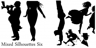 Mixed Silhouettes Six Font Download
