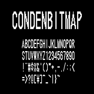 CondenBitmap Font Download