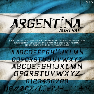 Argentina Austral Font Download