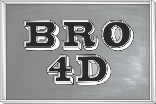 Bro 4D Font Download