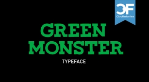 CF Green Monster Font Download