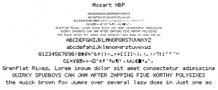 Mozart NBP Font Download