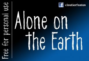 CF Alone on the Earth DEMO Font Download