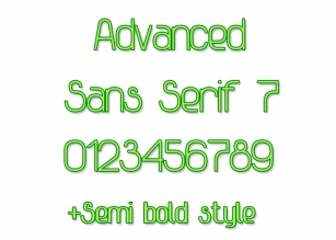 Advanced Sans Serif 7 Font Download