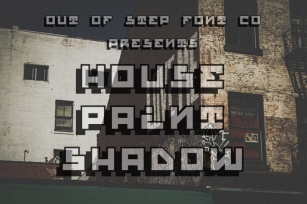 House Paint Shadow Font Download