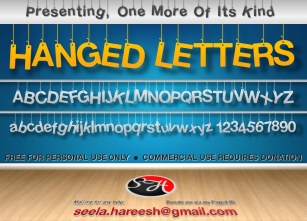 Hanging Letters Font Download