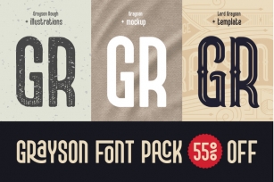 Grayson Font Pack. 55% OFF! Font Download