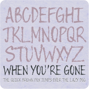 When You're Gone Font Download
