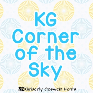 KG Corner of the Sky Font Download