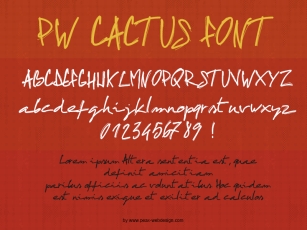 PWCactus Font Download