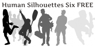 Human Silhouettes Free Six Font Download