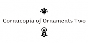 Cornucopia of Ornaments Tw Font Download