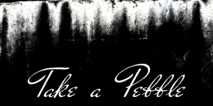 Take a Pebble Font Download