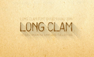 Long Clam Font Download