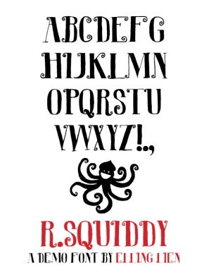 R. Squiddy Font Download