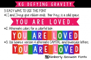 KG Defying Gravity Font Download