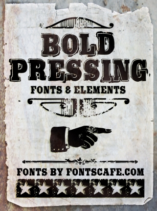 Bold Pressing H3 dem Font Download
