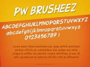 PWBrusheez Font Download