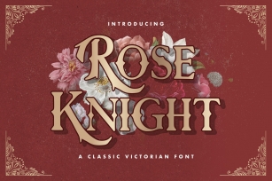 Rose Knight - Victorian Decorative Font Font Download